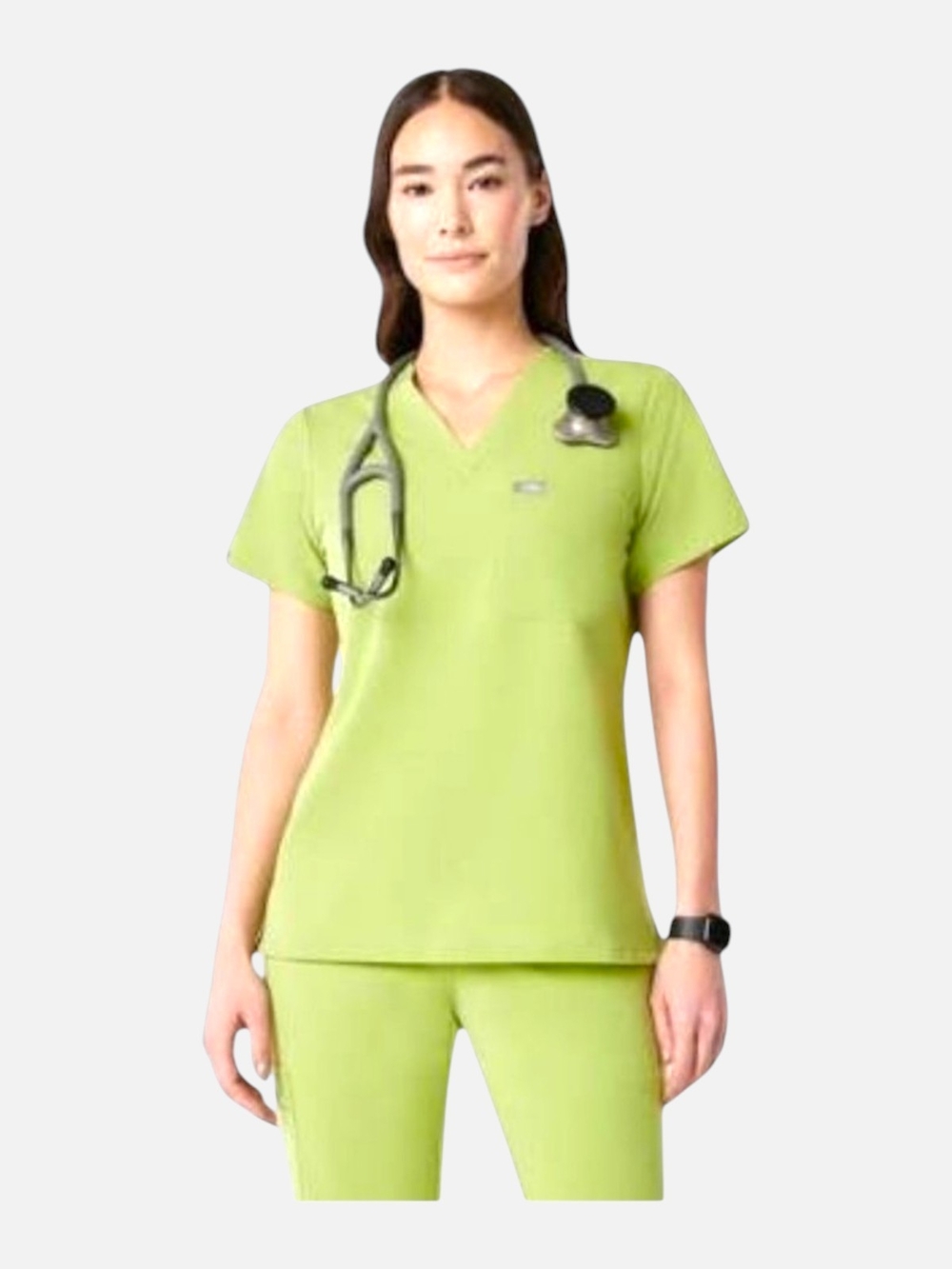 Figs Matcha Catarina Scrub Top